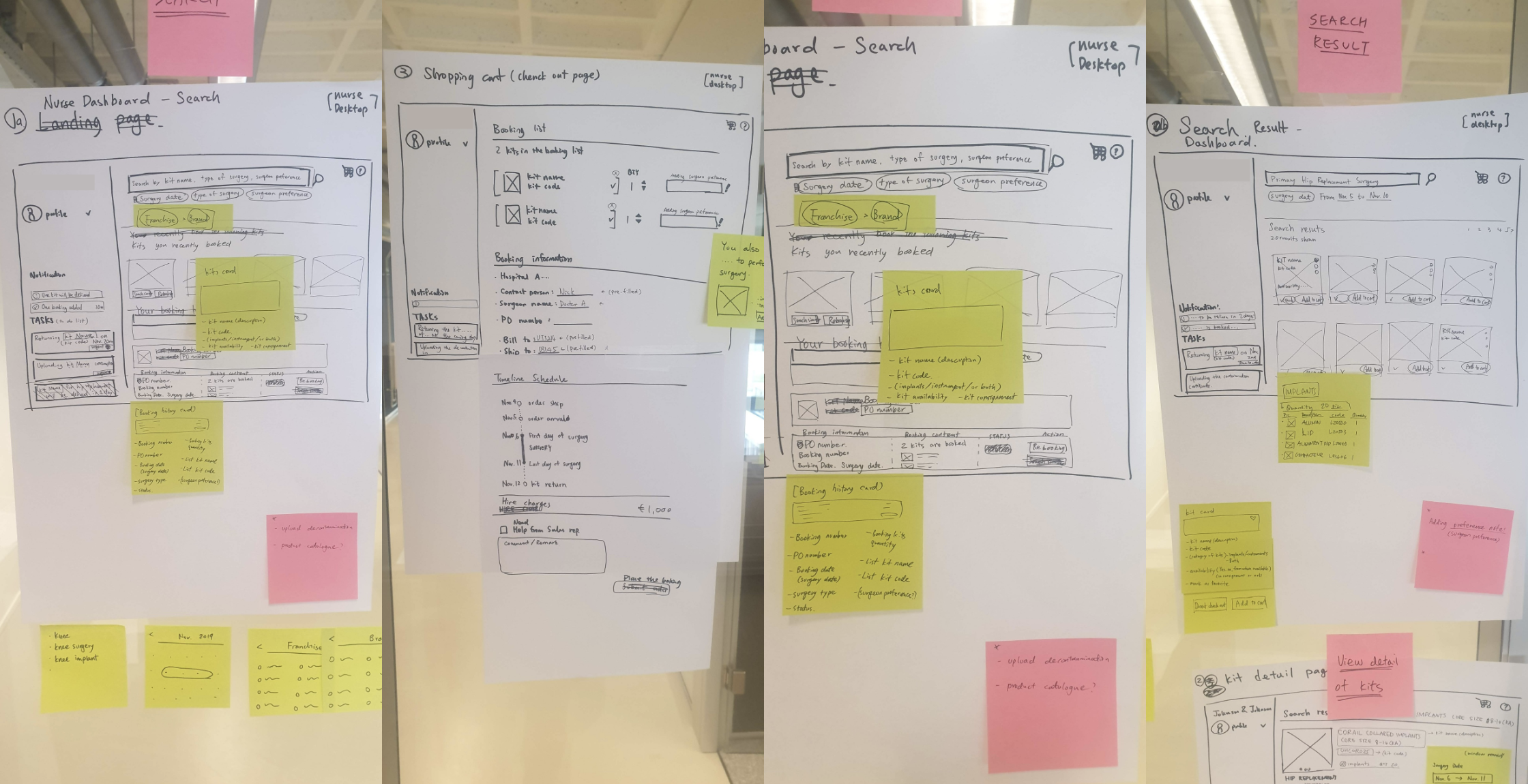 Mobile-first wireframes and workflow design