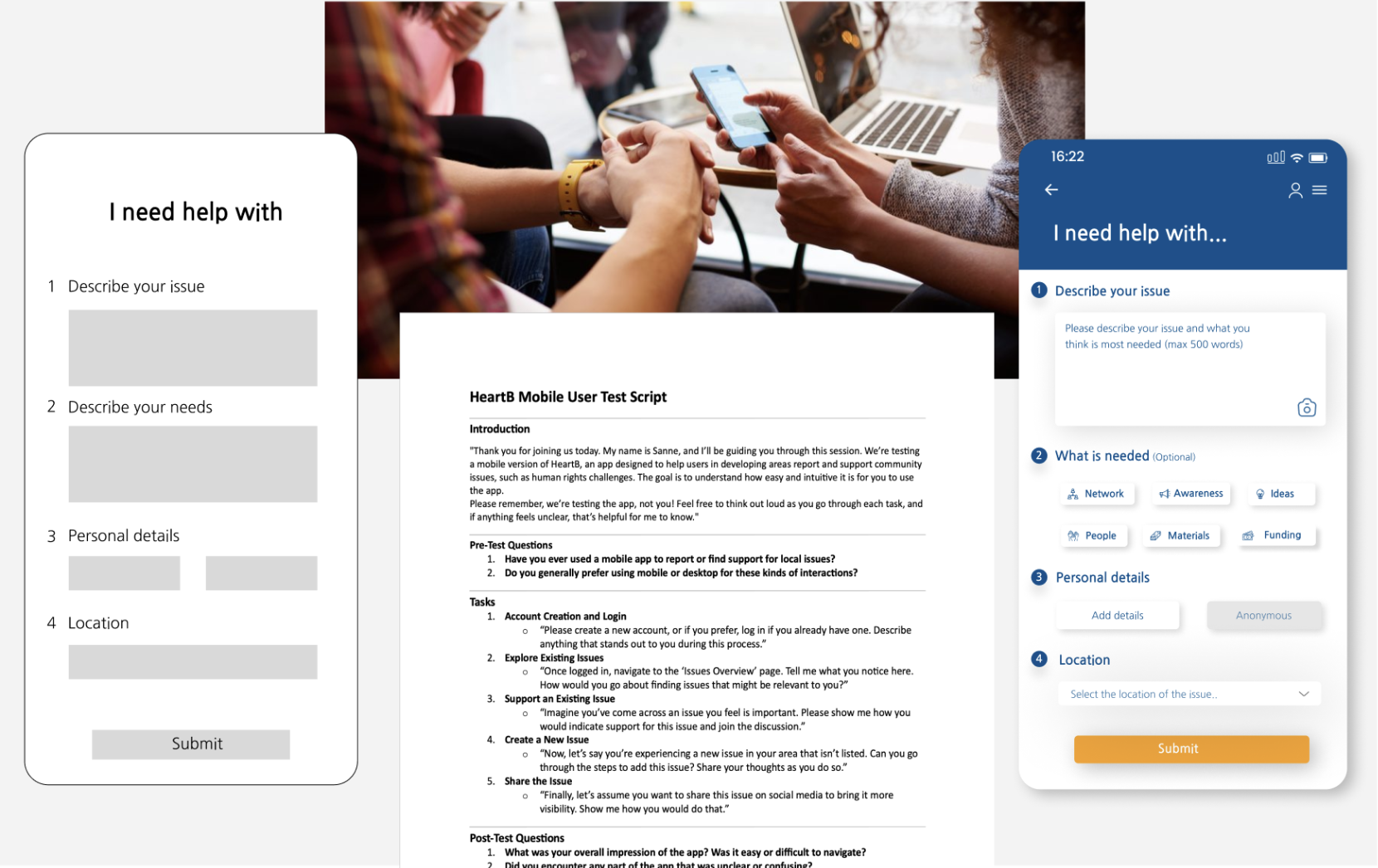 Usability testing and validation